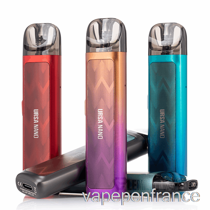 Kit De Vape Ursa Nano Pod Perdu Stylo Vape Gel Foncé